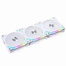 Lian Li UNI SL120 V2 Addressable RGB White 120mm Fan Triple Pack with Controller