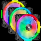 Corsair iCUE QL120 Addressable RGB PWM Fans -120mm - Triple Pack