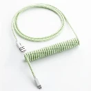 CableMod Classic Coiled Keyboard Cable USB A to USB Type C 150cm - Lime Sorbet