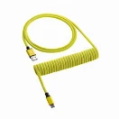 CableMod Classic Coiled Keyboard Cable USB A to USB Type C 150cm - Dominator Yel