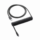 CableMod Classic Coiled Keyboard Cable USB A to USB Type C 150cm - Midnight Blac