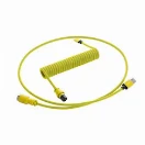 CableMod Pro Coiled Keyboard Cable USB A to USB Type C 150cm - Dominator Yellow